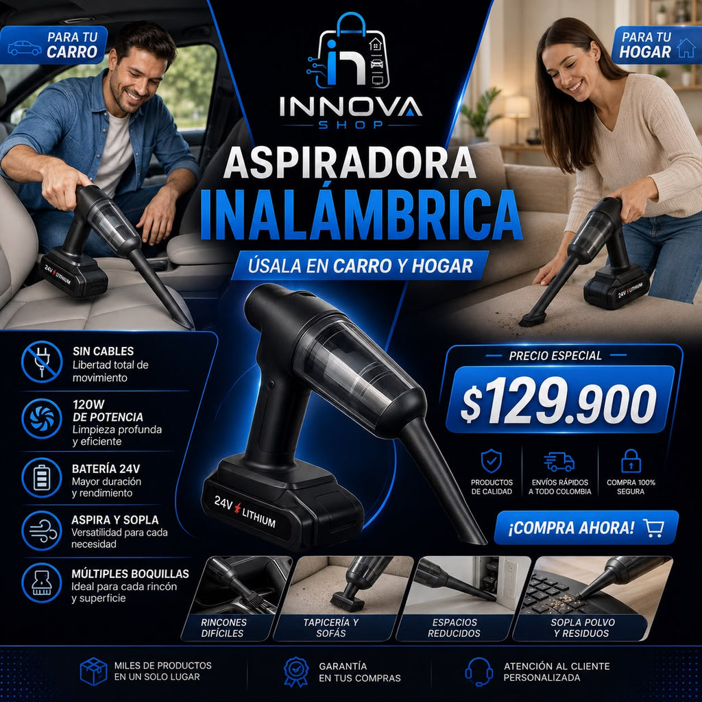 Aspiradora Inalámbrica Vertical CARRO