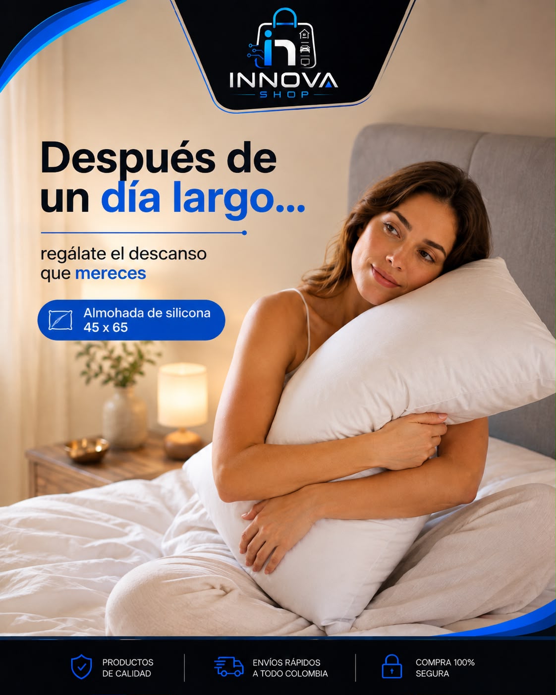 Almohada siliconada 45 x 65